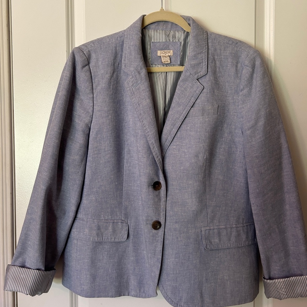 J. Crew Schoolboy Blazer Linen-Cotton Style #G2497